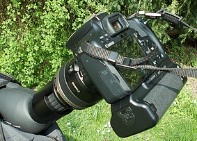 Digiscopie : adaptateur pour reflex